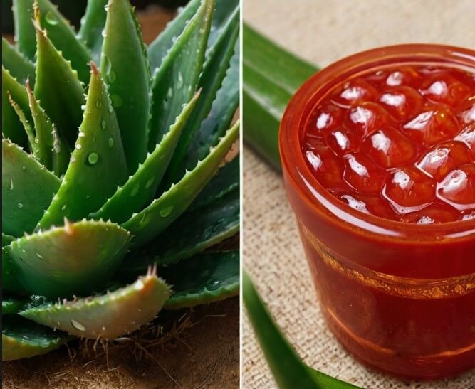 red aloe vera vs green aloe vera 