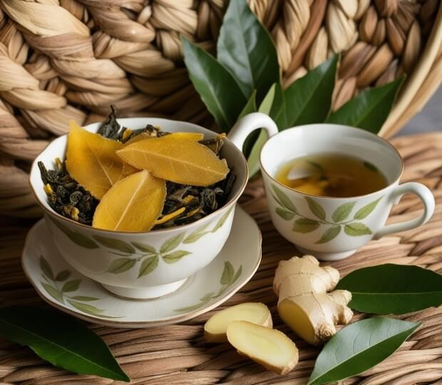 ginger and bay leaf tea benefits 